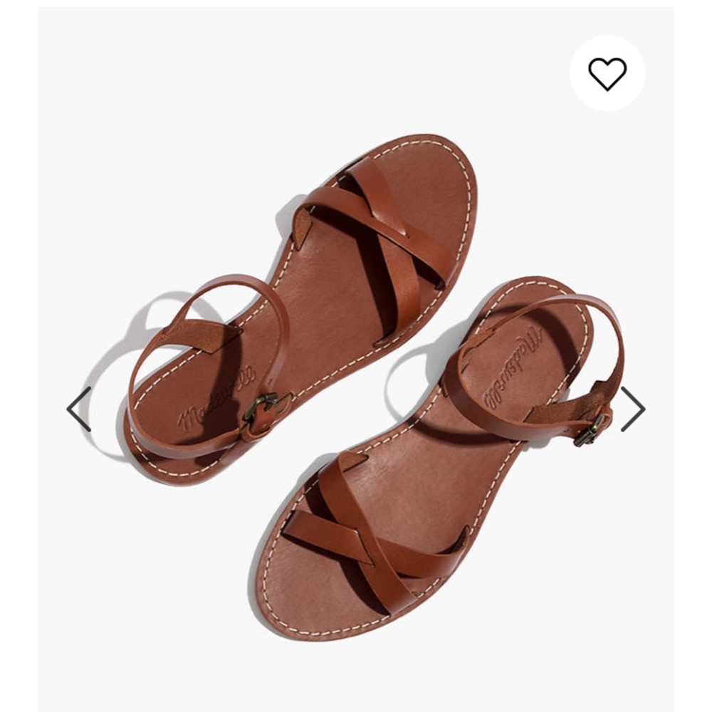 Madewell crisscross boardwalk sandal size 8